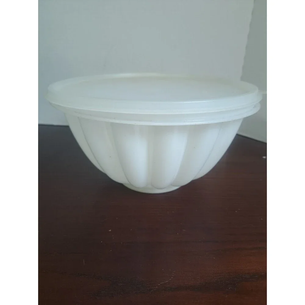 Vintage Tupperware White Jello Ice Mold